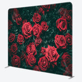 Aperturee - Aperturee Rose Buds With Green Valentines Day Backdrop Cover